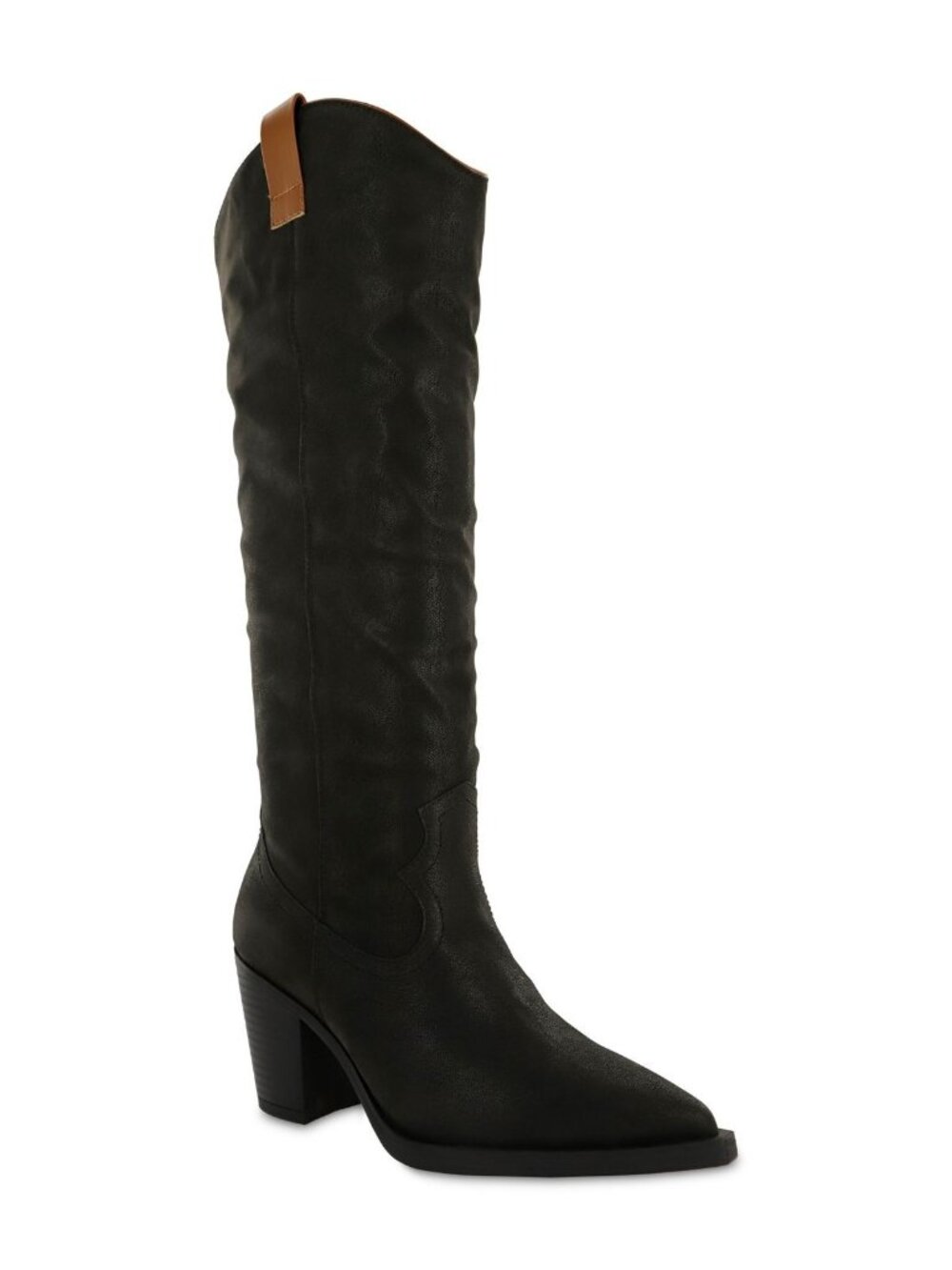 MIA Womens Archer Tall Shaft Cushioned Cowboy Boots Black Size 8.5M NIB